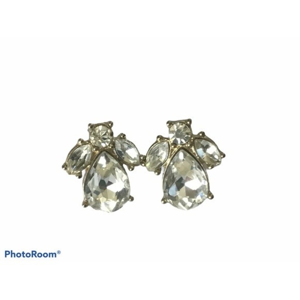 Gold Crystal Angel Earrings